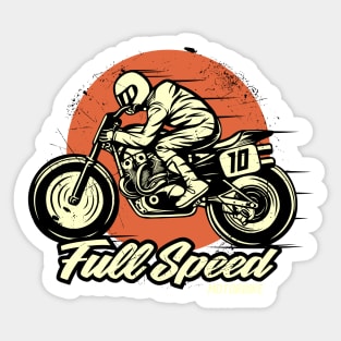 Full Speed Moto Sticker